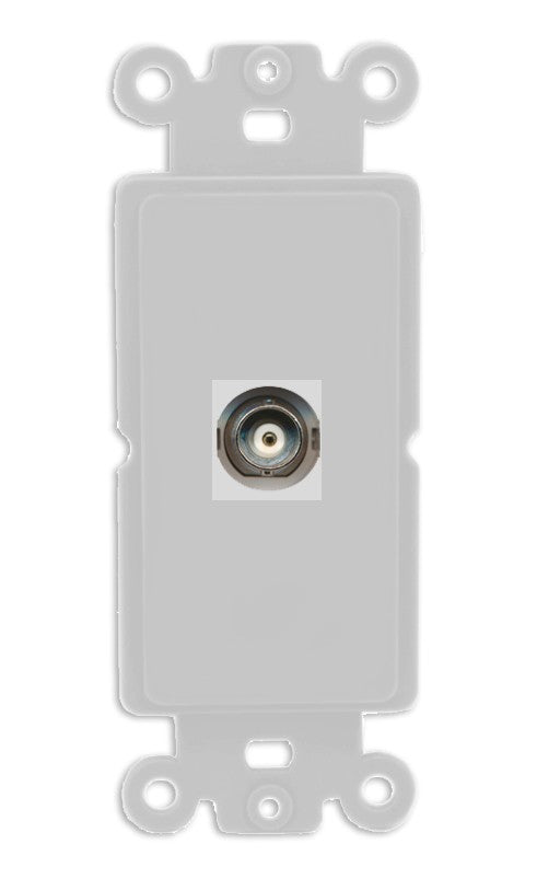RiteAV - Bnc Port Wall Plate Decorative (Insert) - Rocker [Gray/Gray]