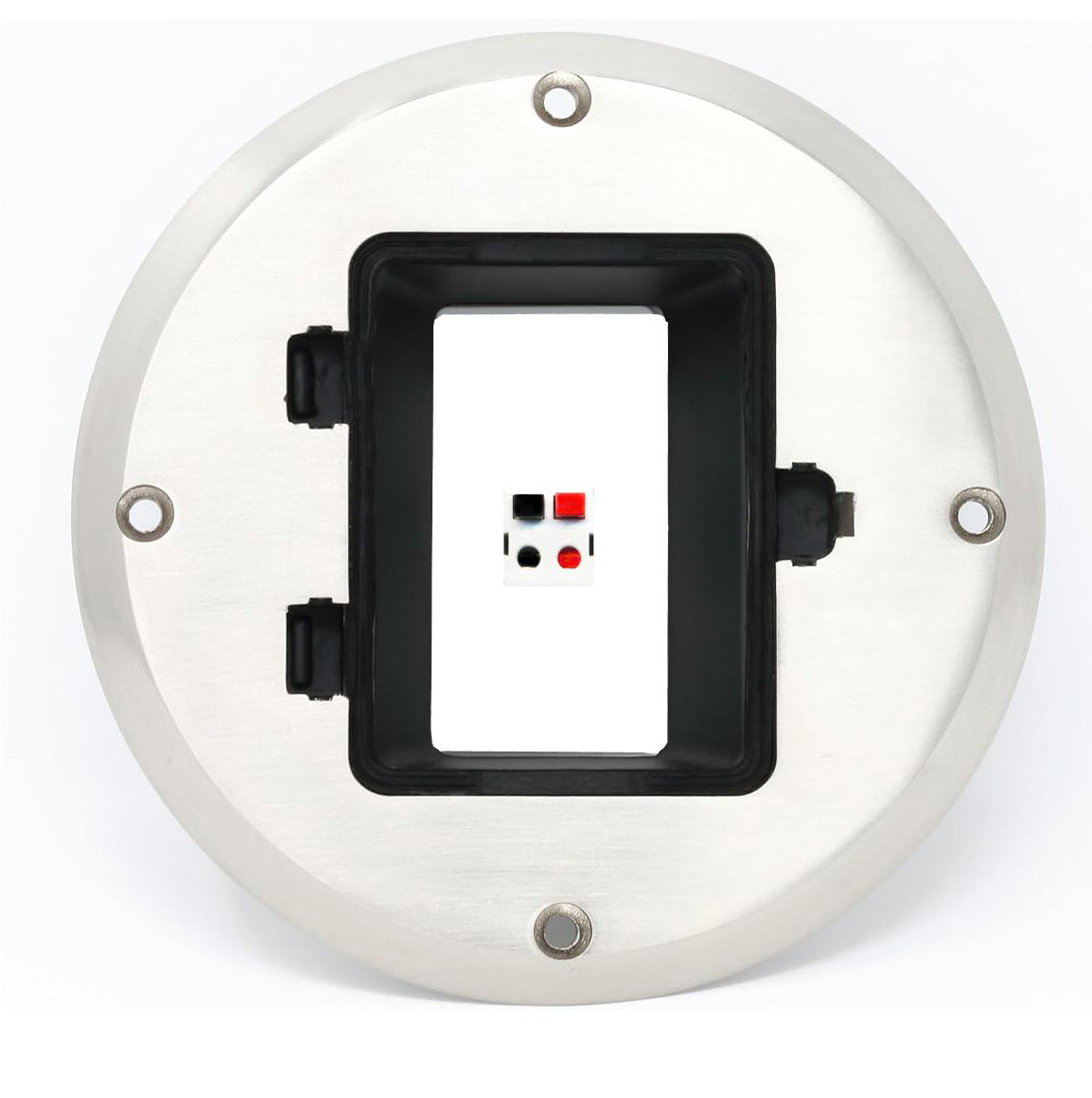 RiteAV 1 Port Speaker Jack Wall Plate - Floor Box [Stainless Steel]