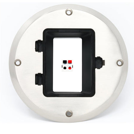 RiteAV 1 Port Speaker Jack Wall Plate - Floor Box [Stainless Steel]