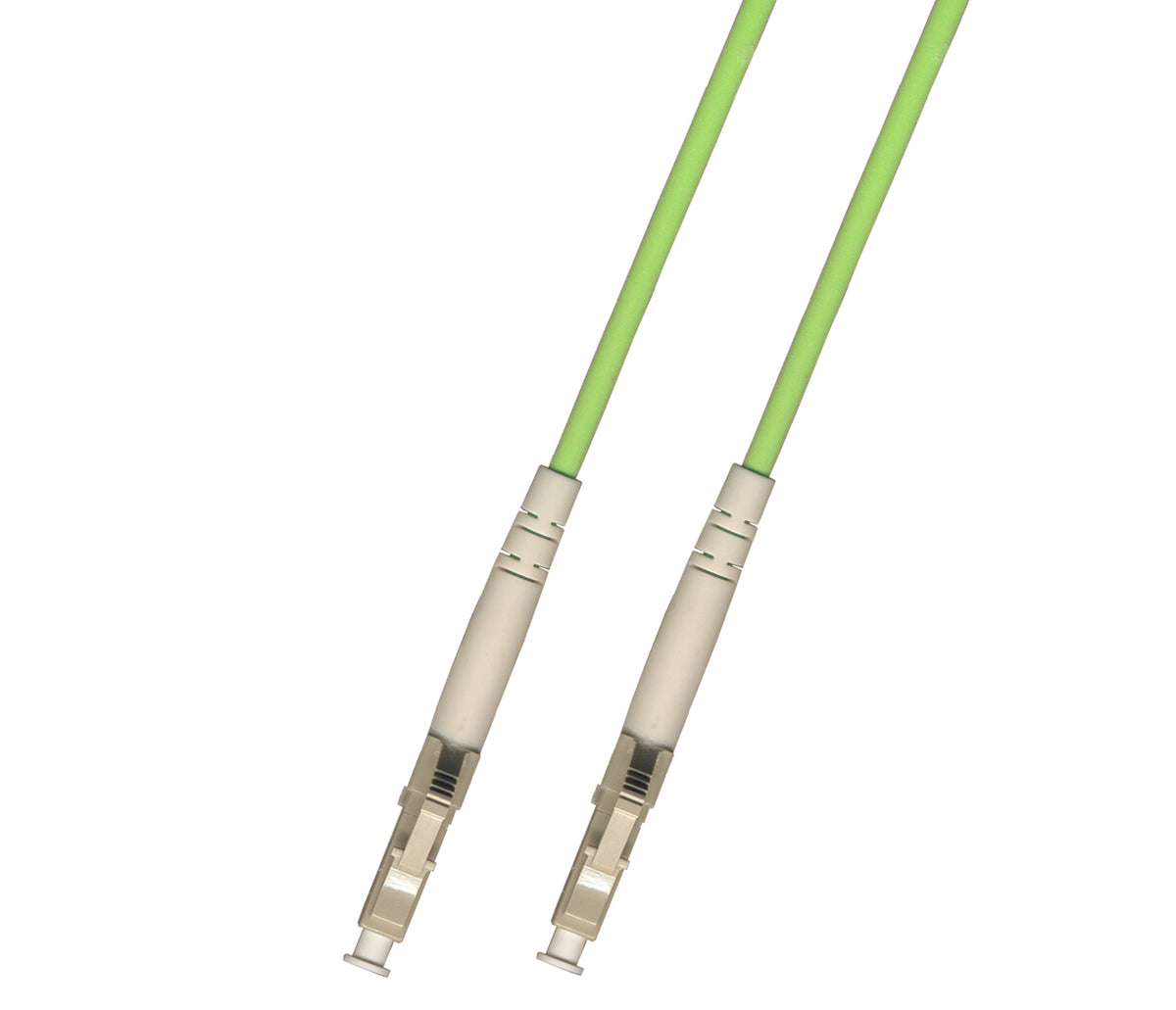 5M 100Gb OM5 Multimode Simplex Fiber Optic Cable (50/125) - LC to LC - Lime Green
