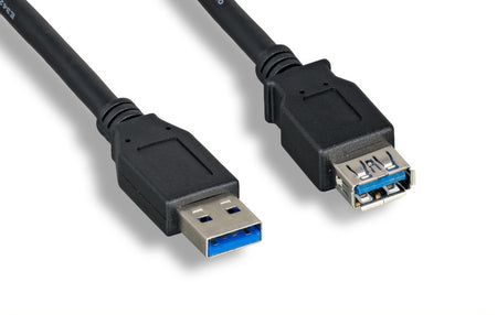 RiteAV USB 3.0 A Male to A Female Extension Cable Extender Cord 15ft 2 Pack