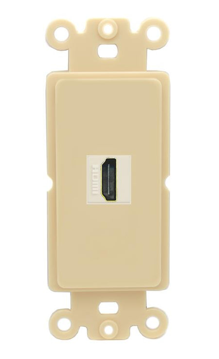 RiteAV HDMI Wall Plate 1 Port - Rocker [Ivory/Ivory]