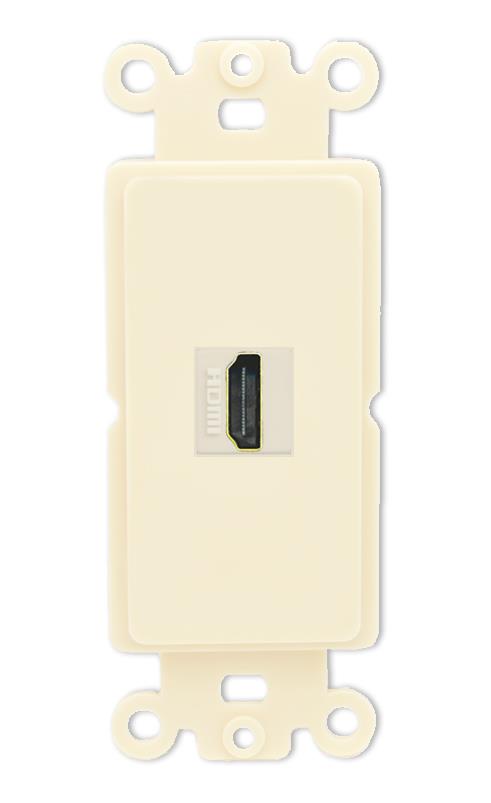RiteAV HDMI Wall Plate 1 Port - Rocker [Light-Almond]