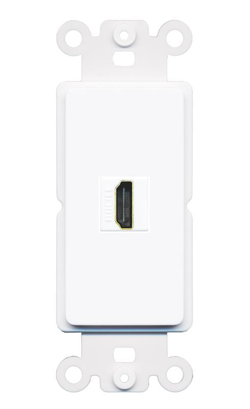 RiteAV HDMI Wall Plate 1 Port - Rocker [White]