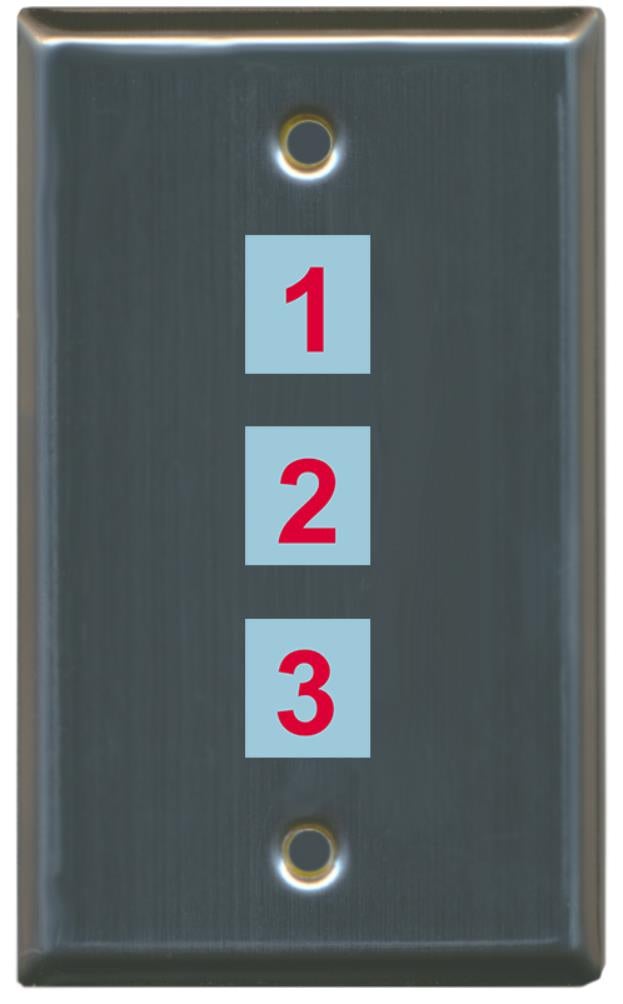 3 Port Custom Keystone Wall Plate Stainless Steel