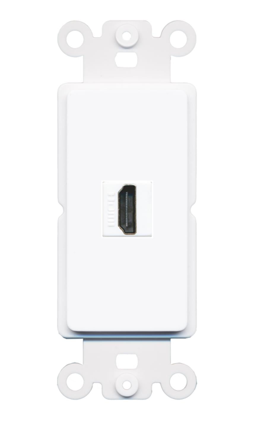 RiteAV - HDMI Port Wall Plate Decorative (Rocker) White