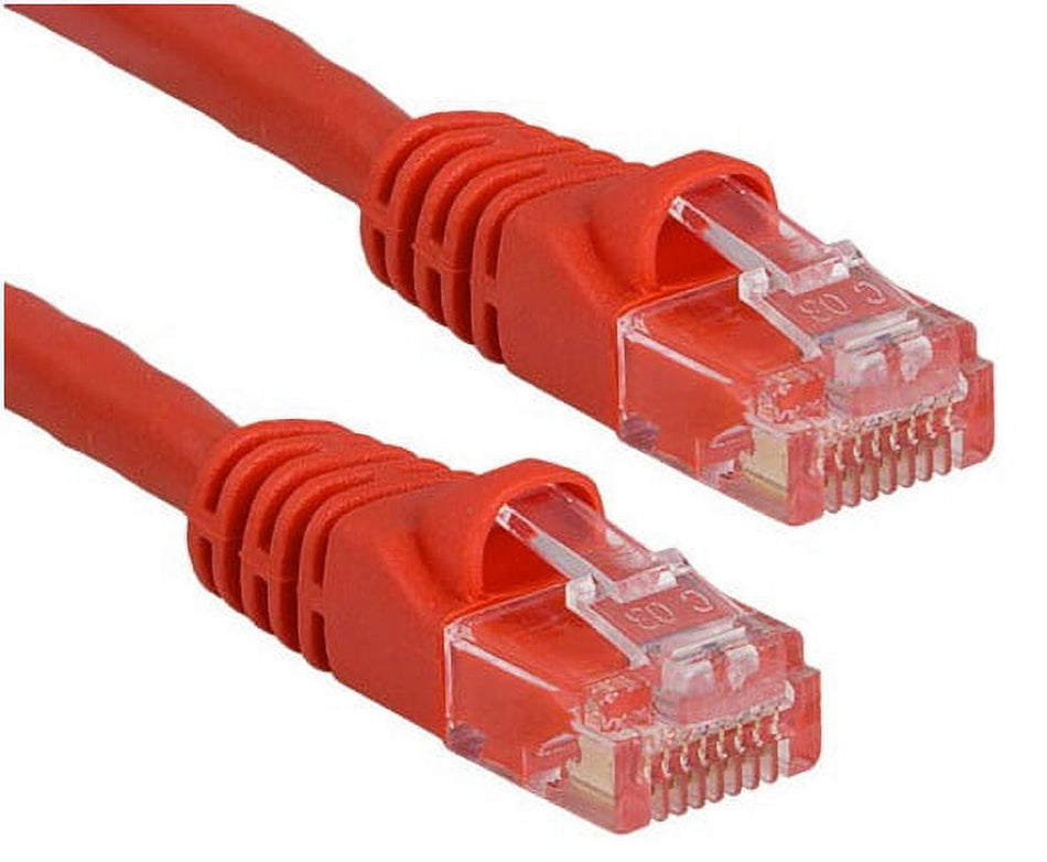 RiteAV - Cat6 Network Ethernet Cable - Red - 100ft (Certified Fluke Tested)
