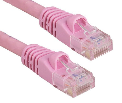 RiteAV - Cat6 Network Ethernet Cable - Pink - 20ft (Certified Fluke Tested)
