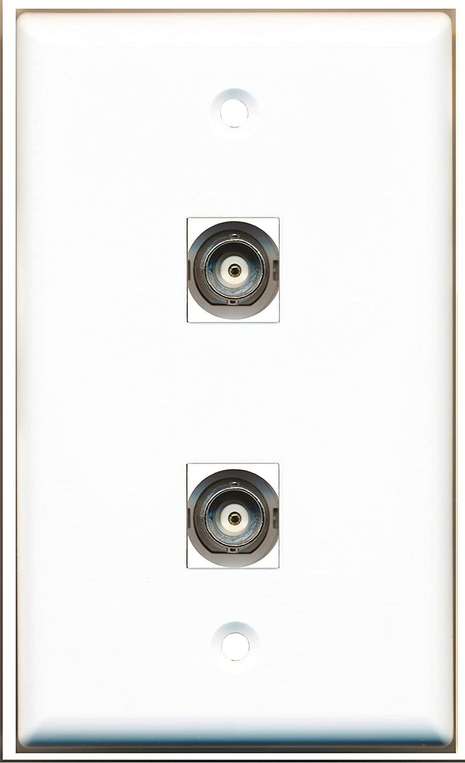 RiteAV - 2 Port BNC Wall Plate - Bracket Included