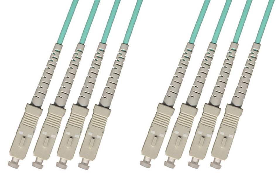 RiteAV - Direct Burial/Outdoor SC-SC 4-Strand Fiber Optic Cable - 10Gb Multimode (50/125) - 50M