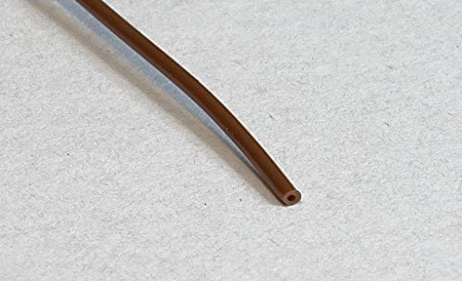 RiteAV 10M 0.9mm Brown Fiber Optic Cable Bulk Raw Furcation Tubing Jacketing