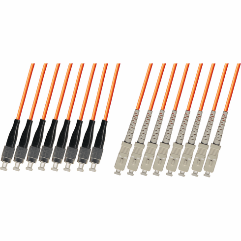 FC/SC 8 Strand Fiber Optic Cable (50/125) Multimode 100M