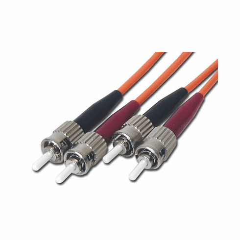Fiber Optic Patch Cable ST/ST, Duplex, 2m