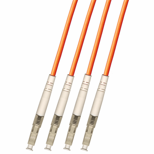 LC/LC 4 Strand Fiber Optic Cable (50/125) Multimode 100M