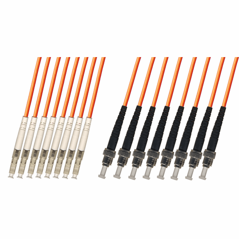 LC/ST 8 Strand Fiber Optic Cable (50/125) Multimode 100M