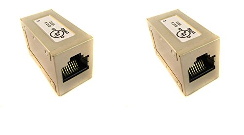 (2 Pack) INLINE Coupler Shielded Cat6 Ethernet Rj45 F/F Network Cable Extender