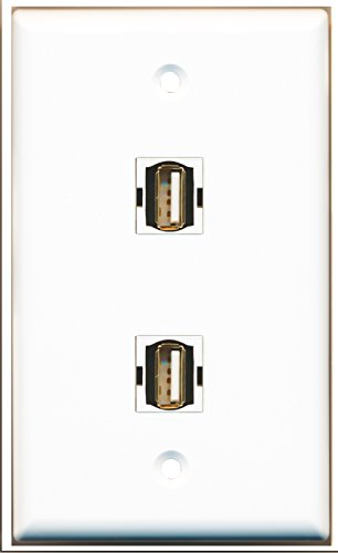 RiteAV - 2 Port USB A-A Wall Plate