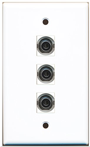 RiteAV - 3 Port 3.5mm Wall Plate