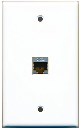 RiteAV - 1 Port Shielded Cat6 Ethernet Wall Plate