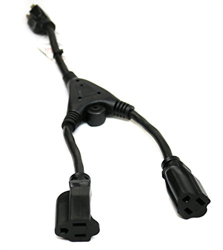 RiteAV 1.5FT 3 Prong Power Splitter Cable Wire Cord