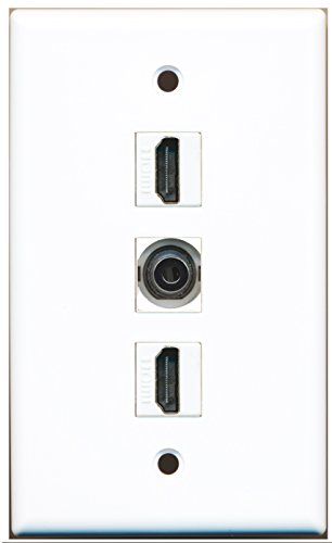 RiteAV - 2 Port HDMI and 1 Port 3.5mm Wall Plate