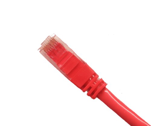 RiteAV - 9FT ( 2.7M ) RJ45/M to RJ45/M Cat6 Ethernet Crossover Cable - Red