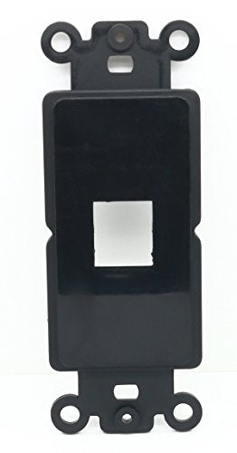 RiteAV Black Blank 1 Port Modular Insert for Keystone Jacks