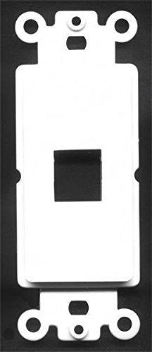 RiteAV - 1 Port Insert for Decorative Wall Plate White