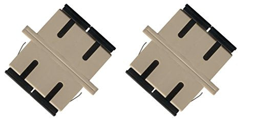 (2 Pack) Fiber Optic Adapter Coupler SC To SC Multimode Duplex