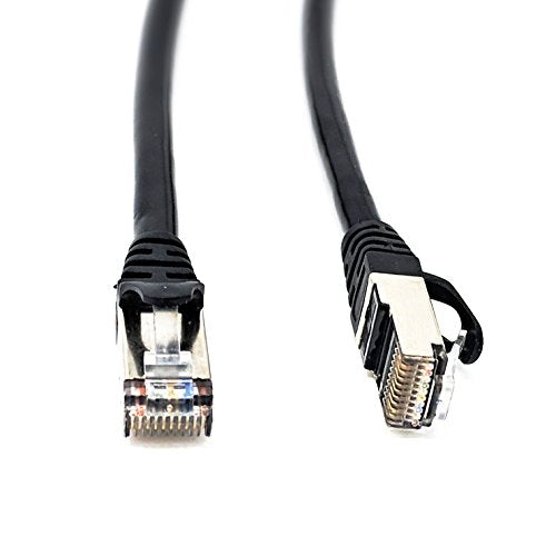 RiteAV RJ50 10p10c SFTP CAT5 Male to Male Cable with Shielded Connectors - Black