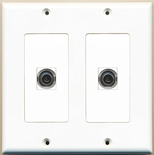 RiteAV - 2 Port 3.5mm - Dual Gang Wall Plate