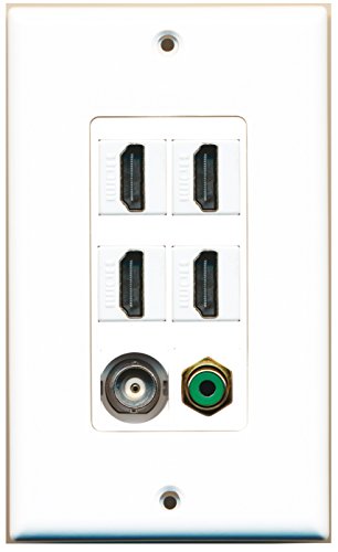 Riteav – Piastra Decorativa A Muro Per Speaker – 1 Porta, Connessione Semplice