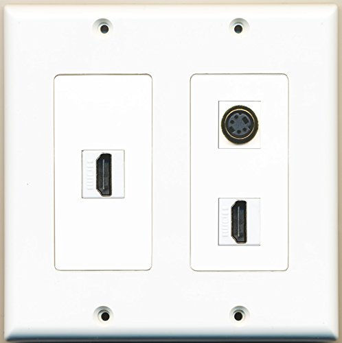 RiteAV - 2 Port HDMI 1 Port S-Video - 2 Gang Wall Plate
