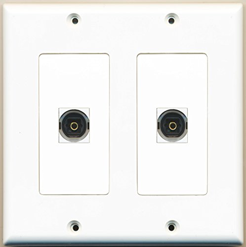 RiteAV - 2 Port Toslink - Dual Gang Wall Plate