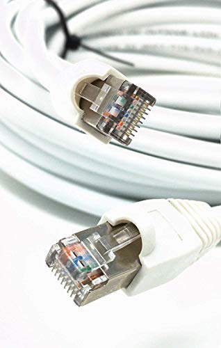 Ultra Spec Cables Cavo Ethernet Cat6 Per Esterno 100ft (30,48m) - Sepoltura Diretta, Impermeabile, Schermato, LSZH, Colore Nero - 6