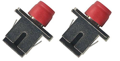(2 Pack) FC-SC Fiber Optic Cable Adapter Simplex Coupler Female F/F