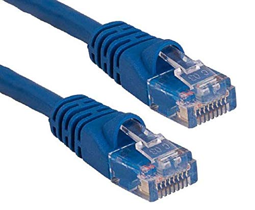 RiteAV - Cat6 Network Ethernet Cable - Blue - 50ft (Certified Fluke Tested)