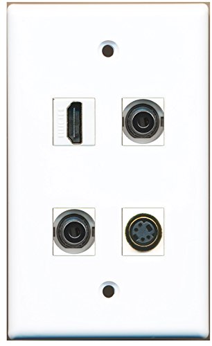 RiteAV - 1 Port HDMI 1 Port S-Video 2 Port 3.5mm Wall Plate