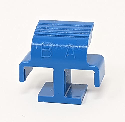 LC Clips for LC Singlemode Duplex Connector Clips 10 Pack Blue for Fiber Optic Cable