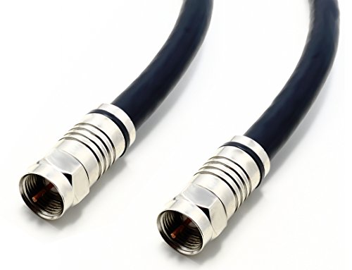 RiteAV 50FT RG6 OUTDOOR DIRECT BURIAL COAX SOLID COPPER CABLE TV 4.5GHz SATELLITE