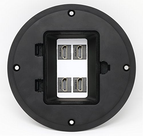 RiteAV - 4 Port HDMI 2.0 Floor Box - Black
