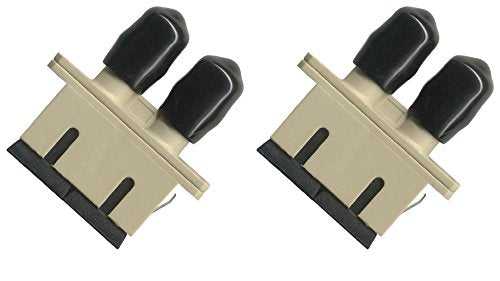 (2 Pack) Fiber Optic Adapter Coupler SC To ST Multimode Duplex