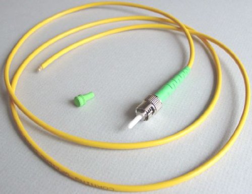 Ultra Spec Cables ST/APC Singlemode 9/125 Simplex Pigtail Fiber Optic 1M - 0.9 mil