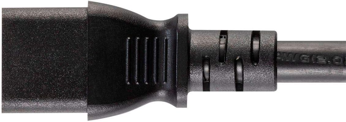 RiteAV - Heavy Duty Power Cord - 3 Feet - Black | NEMA 6-20P to IEC 60320 C13, 14AWG, 15A/1875W, SJT, 125V