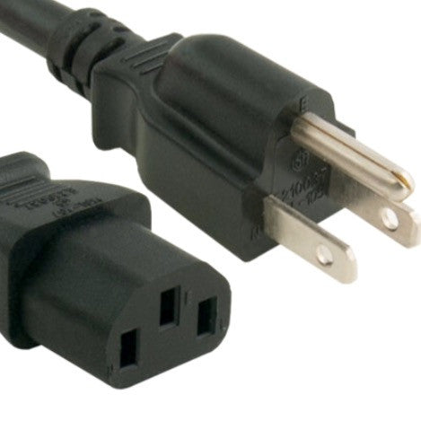 RiteAV Universal Power Cord, NEMA 5-15P/IEC320 C13,  14 AWG, 15A, 125V