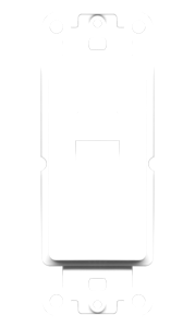 Wall Plate Insert with 1 Keystone Port
