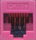 Cat5e Punchdown Keystone - Pink