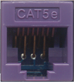Cat5e Punchdown Keystone - Purple
