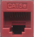 Cat5e Punchdown Keystone - Red