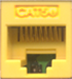 Cat5e Coupler Keystone - Yellow